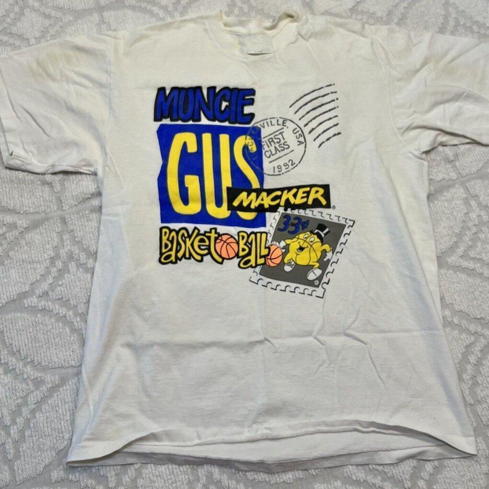 Gus Macker Basketball Muncie Indiana 1992 Single Stitch Sports T-shirt